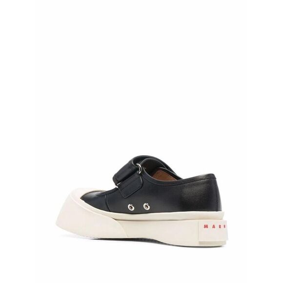 MARNI Leather Mary Jane Platform Sneakers Women BLACK - Picture 3 of 4